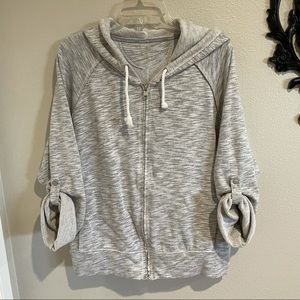 Calvin Kline Gray Zip-up Hoodie Jacket size Large